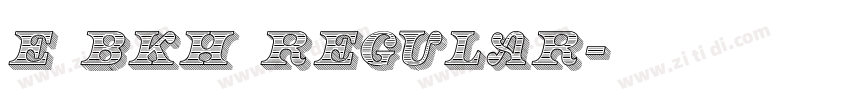 E BKH Regular字体转换